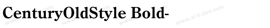 CenturyOldStyle Bold字体转换